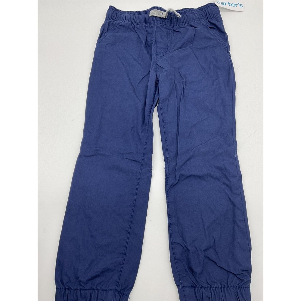 Carter's Pants Boys 5 Blue Elastic Waist‎ Drawstring Lightweight Jogger Casual
